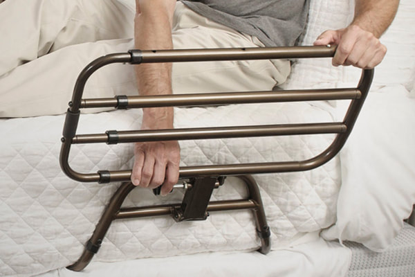 bed rail for adjustable mattress